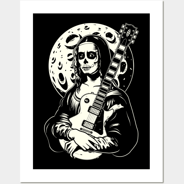 Mona The Guitar Player Wall Art by sarahwolffie